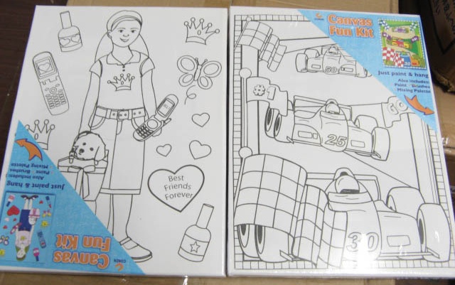 1 New Canvas Funny Kit Kid Masterpiece - Click Image to Close