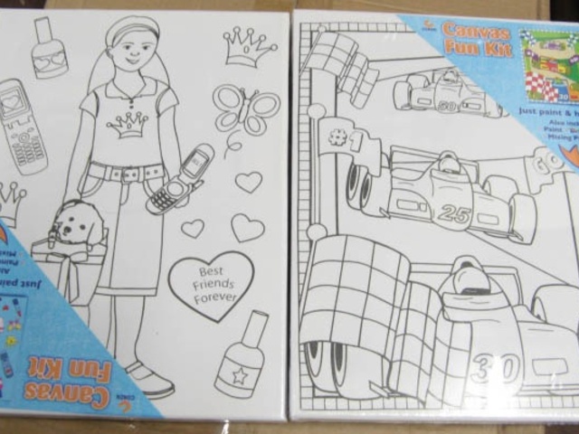 1 New Canvas Funny Kit Kid Masterpiece - Click Image to Close