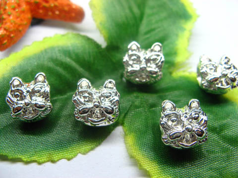 20 New Tiger Head Thread European Beads - Click Image to Close