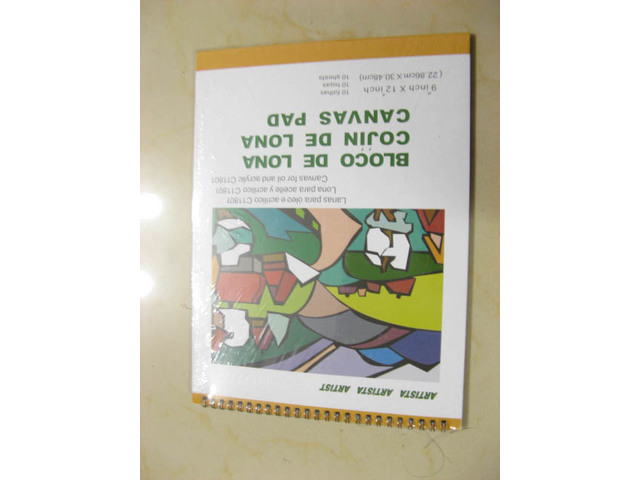1Pc Artist Canvas Pad for Accrylic Oil Paint 9" X 12"Inch