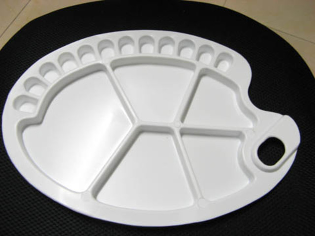 2Pcs New Oval Seventeen Painters Palette