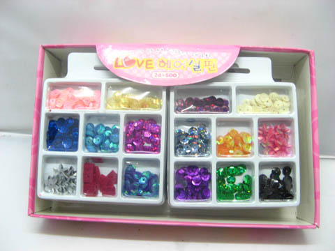 10 Bulk Assorted DIY Craft Sequin Pack se-ch46 - Click Image to Close