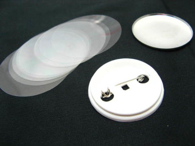 100 Set Unfishined Round Badge Making Findings 37#