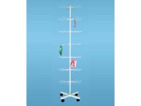 1X New White 7-layer Wire Display Rack for Retail