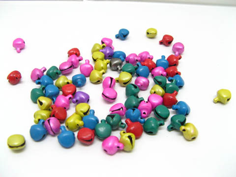 5000 Bell Pendants Charms 6mm For Crafts Mixed Colour - Click Image to Close