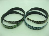 12 New Leopard Plastic Hairbands Mixed Color 12 New Leopard Plastic Hairbands Mixed Color