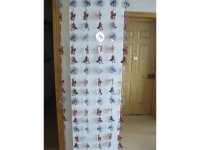 1X Spider-man Cartoon Curtain with Curtain Rod