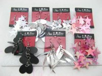60 Assorted Glittery Earrings Light Weight