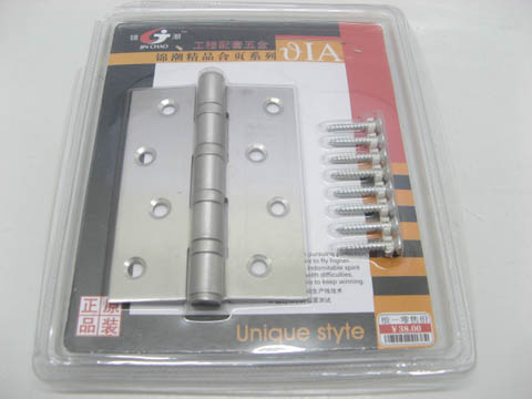 2x Stainless Steel Butt Hinge With Screw - Click Image to Close