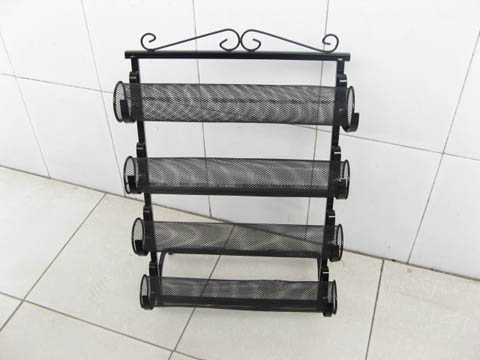 1X New Black 4-layer Wire Display Rack dis-w149 - Click Image to Close