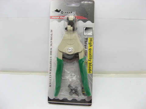 1X Green Handle Wire Stripper and Cutter Tool - Click Image to Close