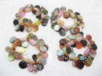 12 Natural Sea Shell Beaded Bracelets 12 Natural Sea Shell Beaded Bracelets