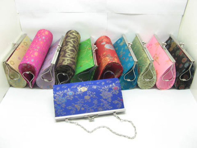 5X Silk Frame Bags Purse Top Lock Closure bag-p29