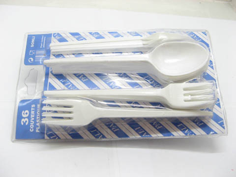 10x36pcs Plastic Fork Spoon Knife New Wholesale Price - Click Image to Close