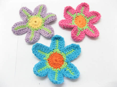 30Pcs Handmade Crochet Sea Star Craft Scrapbooking Mixed - Click Image to Close