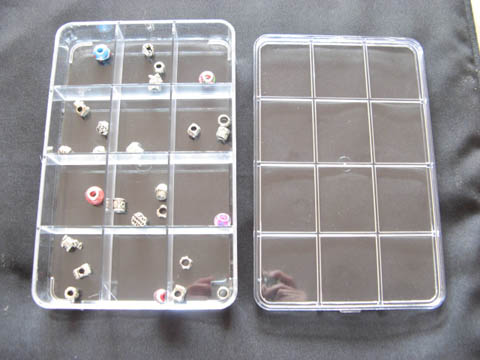 1Pc Beads Storage Boxes 12 compartment Organizer Tray dis-bd17 - Click Image to Close