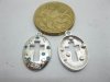 200 Alloy Metal Oval Pendants Jewellery Finding 200 Alloy Metal Oval Pendants Jewellery Finding