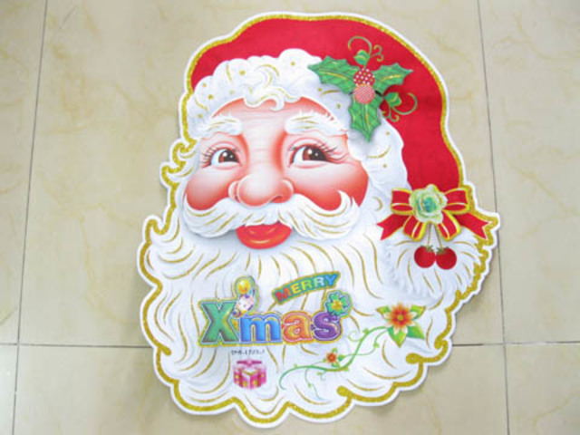 4Pcs New Christmas Decoration Santa Claus Sticker 54x45.5cm 4Pcs New Christmas Decoration Santa Claus Sticker 54x45.5cm