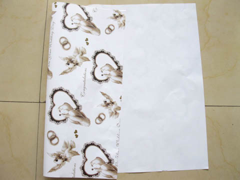 50PCS Wedding Gift Wrap/Wrapping Paper New - Click Image to Close