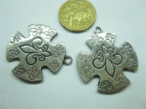 50 Alloy Metal Pendants Jewelery Finding ac-mp-ch30 - Click Image to Close
