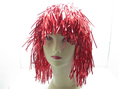 10 New Red Pom-Pom Tinsel Costume Wigs bh-h68 - Click Image to Close