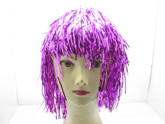 10 New Purple Pom-Pom Tinsel Costume Wigs bh-h69 10 New Purple Pom-Pom Tinsel Costume Wigs bh-h69