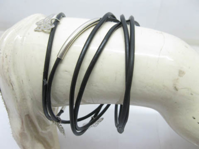 3x72 New Assorted Rubber Bracelet w/Dangles Wholesale 3x72 New Assorted Rubber Bracelet w/Dangles Wholesale