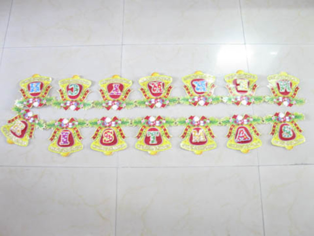 5Pcs JUMBO New Christmas Decoration Bell Sticker 268cm Wholesal - Click Image to Close