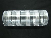 8Sets Plastic 5-Layer Finding Beads Storage Boxes