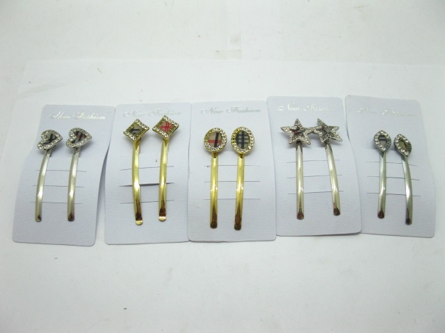 (image for) 1x12 Pairs New Metal Hair Clips Barrettes