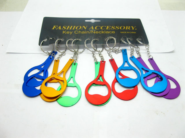 48 Aluminium Alloy Tennis Racket Bottle Opener Key Ring 48 Aluminium Alloy Tennis Racket Bottle Opener Key Ring
