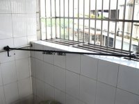 1X New Metal Adjustable Curtain Rod w/Curtain Rings