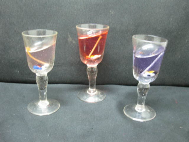 40X New Assorted Wine Glass Gel Candles 40X New Assorted Wine Glass Gel Candles
