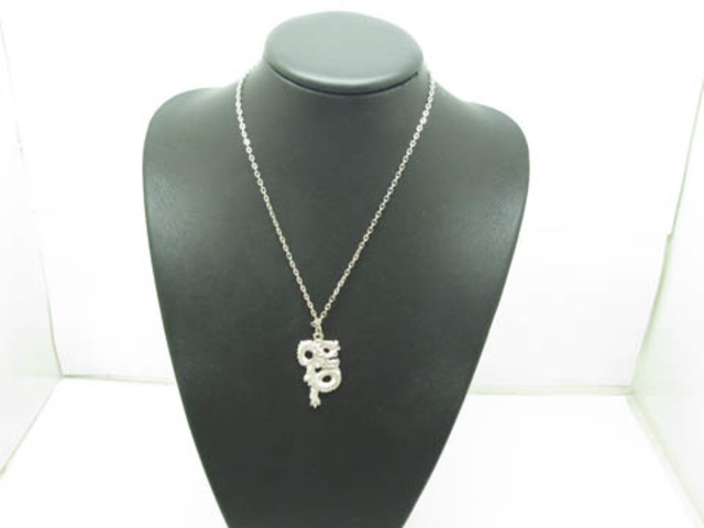 48Pcs Fashion Metal Necklace with Dragon Pendant