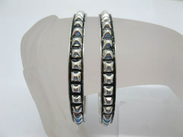 22X Metal Black Punk Bangle Bracelets