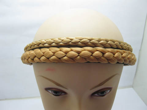 10 Assorted Braid Hair Wig on Head Bands Hairband Bulk - Click Image to Close
