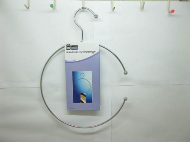 24 Metal Tie Belt Ring Hanger Hanging Display