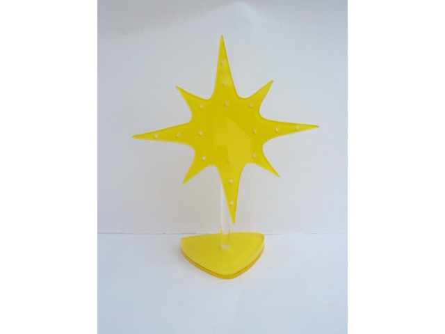 1X Yellow FIREWORK Earring Display Stand Holds 8prs 1X Yellow FIREWORK Earring Display Stand Holds 8prs