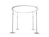 1Set Aluminium Round Top Backdrop Stand Party Background Support 1Set Aluminium Round Top Backdrop Stand Party Background Support