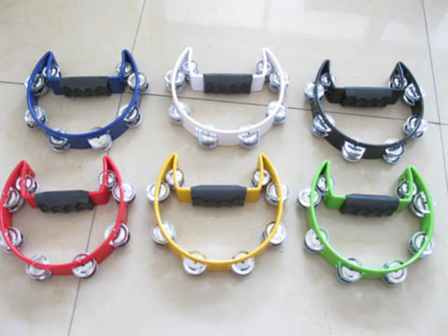 1Pc New Professional Rhythm Tech Tambourine Half-Moon 1Pc New Professional Rhythm Tech Tambourine Half-Moon