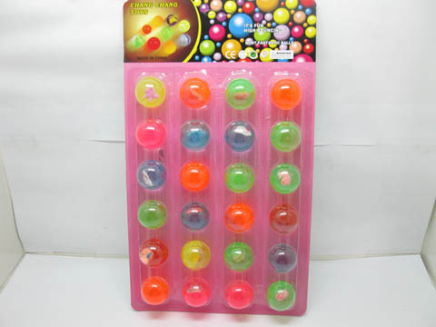 24 Rubber Ball Bouncing Balls 32mm Mixed Colour - Click Image to Close