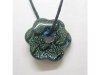 4X Handcraft Dichroic Glass Blossom Bead Pendant 30mm 4X Handcraft Dichroic Glass Blossom Bead Pendant 30mm