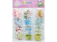 1Sheet X 12sets Back-Adhesive Wooden Beads Mixed 1Sheet X 12sets Back-Adhesive Wooden Beads Mixed