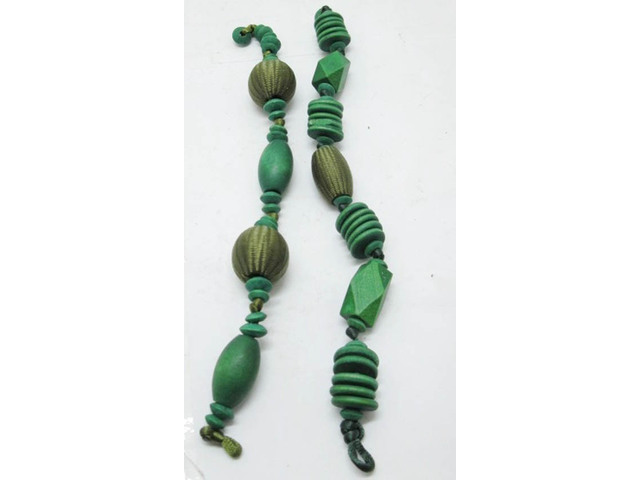 4x12Pcs Green Wooden Beaded Bracelets Bulk 4x12Pcs Green Wooden Beaded Bracelets Bulk