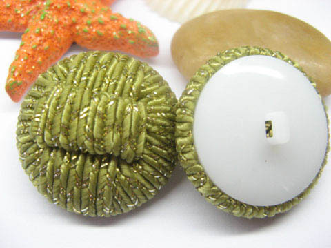 4x5pcs New Olive Drab Chinese Handcrafted Buttons - Click Image to Close