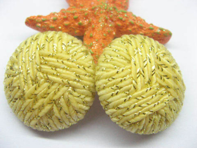 4x5pcs New Yellow Round Chinese Handcrafted Buttons 4x5pcs New Yellow Round Chinese Handcrafted Buttons