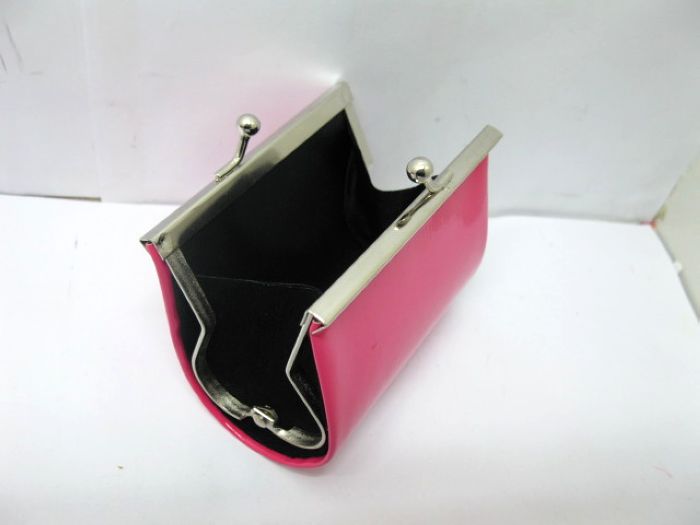 12X Mini Bag Purse w/Silver Clutch Lock Closure - Click Image to Close