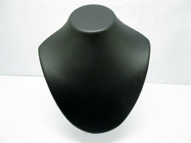 1Pc Black Leatherette Necklace Display Bust Stand 21cm - Click Image to Close