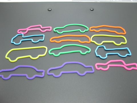10Bags X 12Pcs Car Vehicle Silly Bands Bandz Mixed Color - Click Image to Close