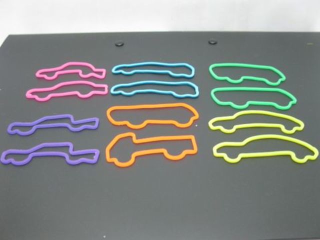 10Bags X 12Pcs Transport Car Silly Bands Bandz Mixed Color - Click Image to Close